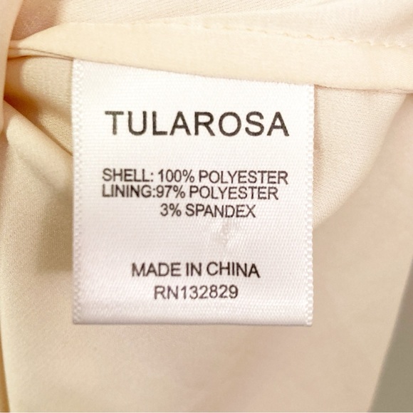 ANTHROPOLOGIE x TULAROSA Elba PomPom Lace Overlay Mini Dress Beige & Multi SZ: M - Picture 12 of 15